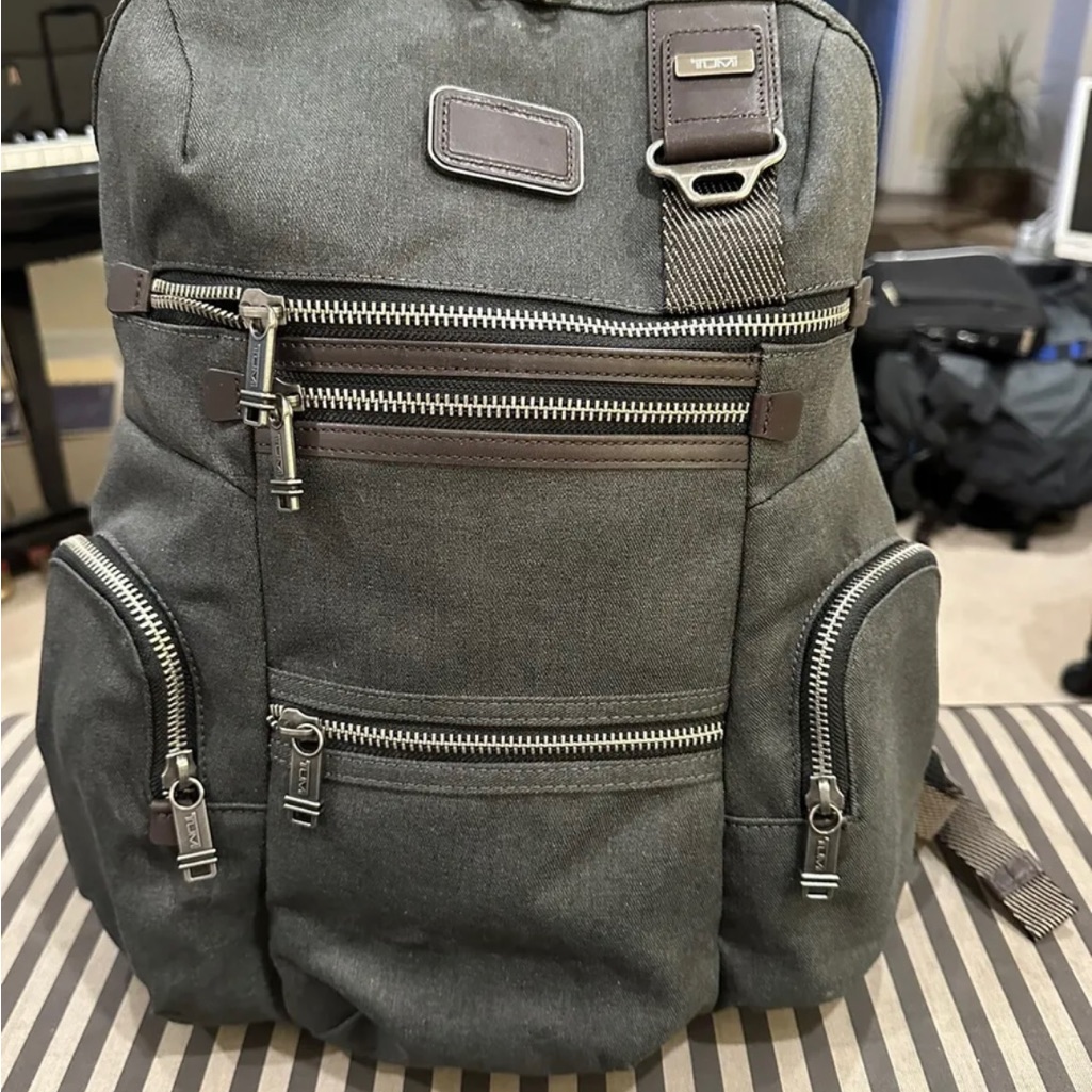 Tumi 22681ath2 Alpha Bravo Knox Backpack Gray Amazing Condition!!